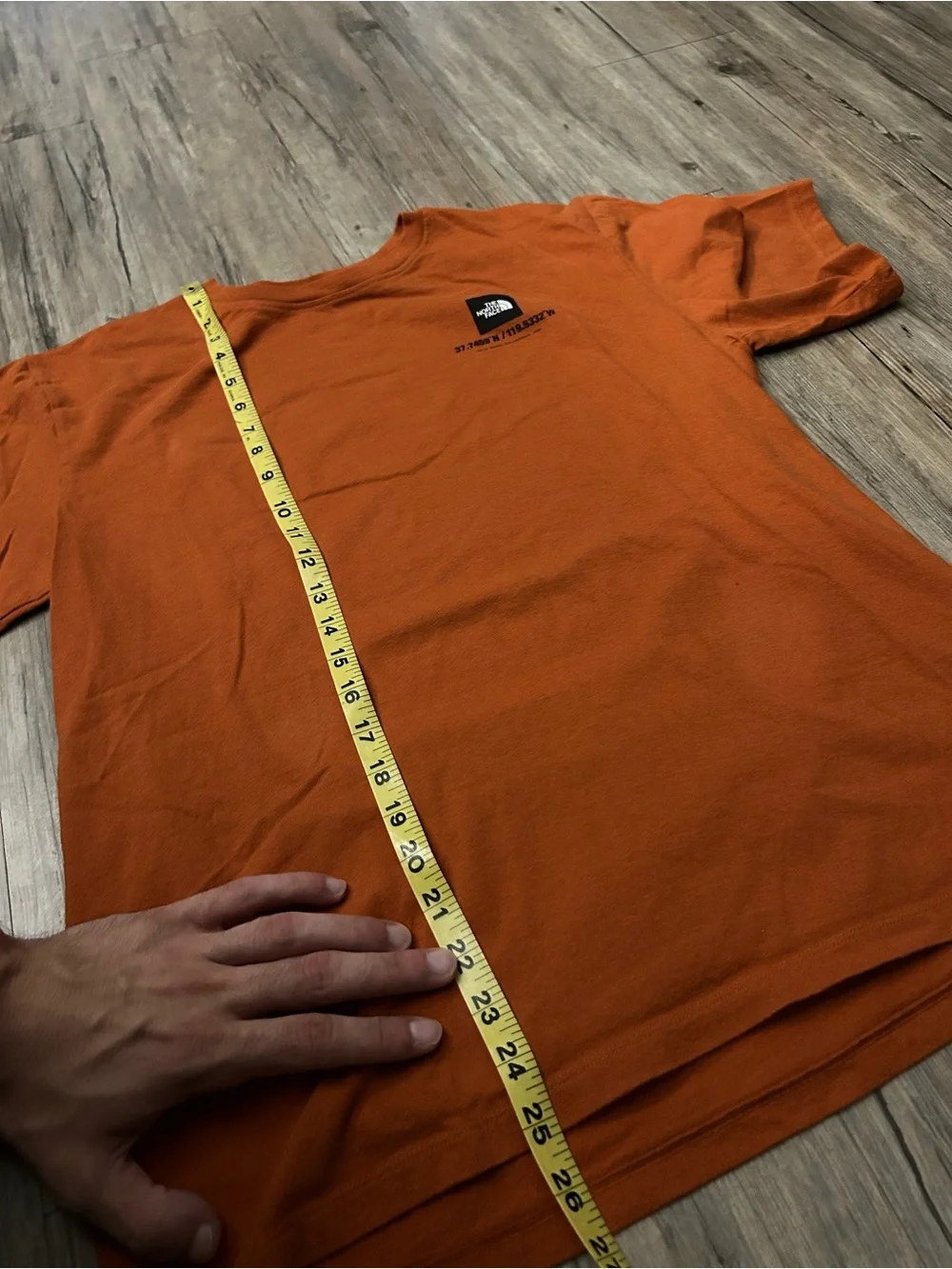 The North Face Men’s Short-Sleeve Tee in Rust Orange